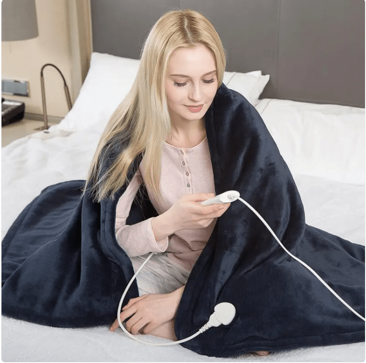 3 - Level Safety Heated Blanket with Adjustable Temperature - rich route empire