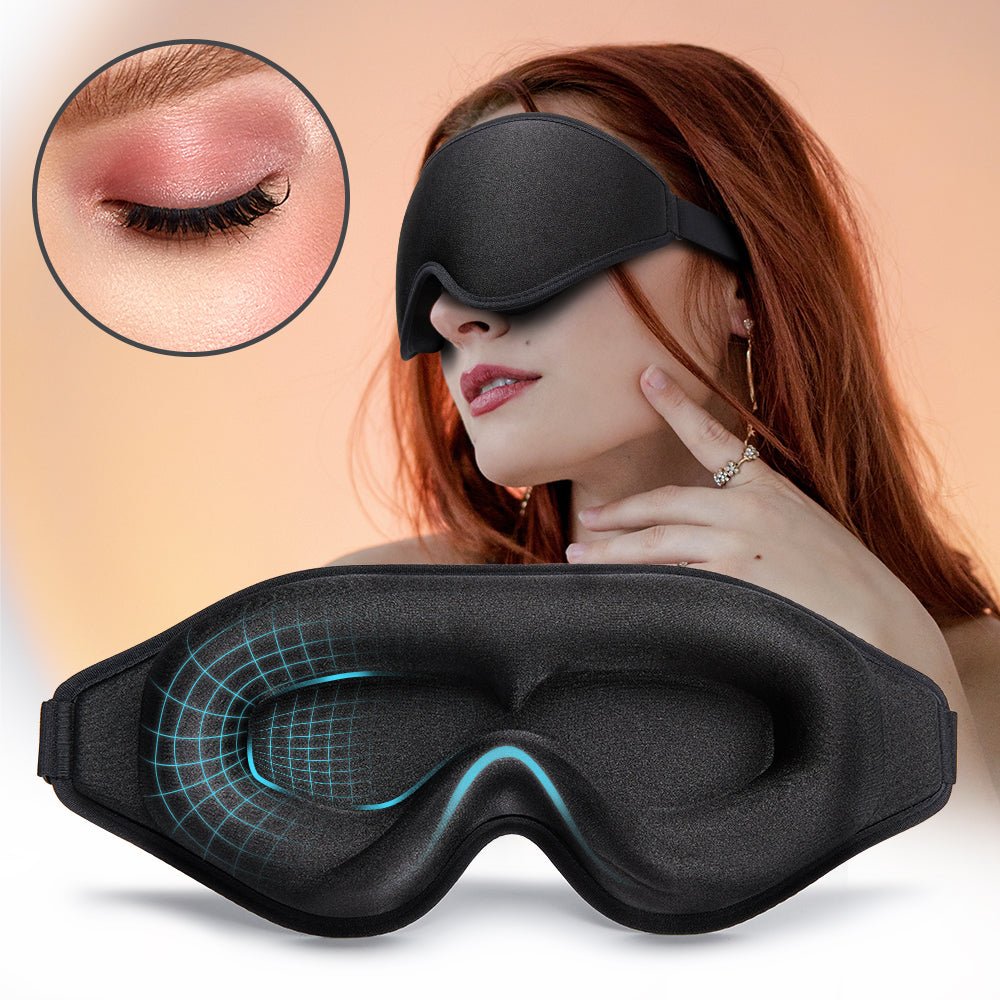 3D Natural Memory Foam Sleep Mask for Comfort - rich route empire