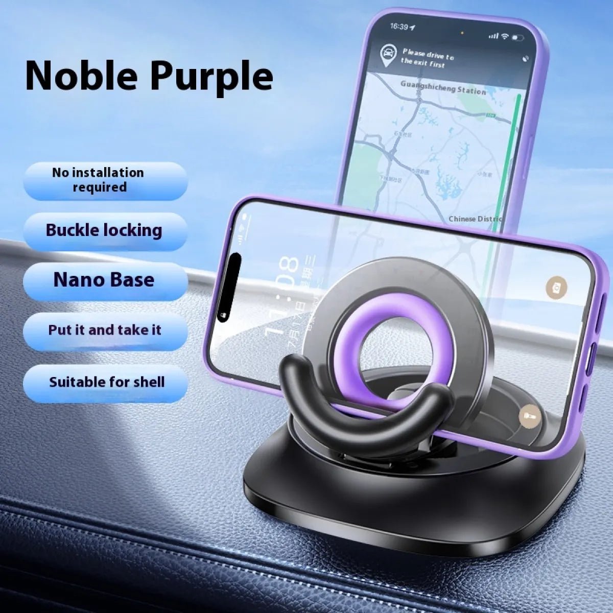 Adjustable Car Mount Magnetic Phone Holder - rich route empire